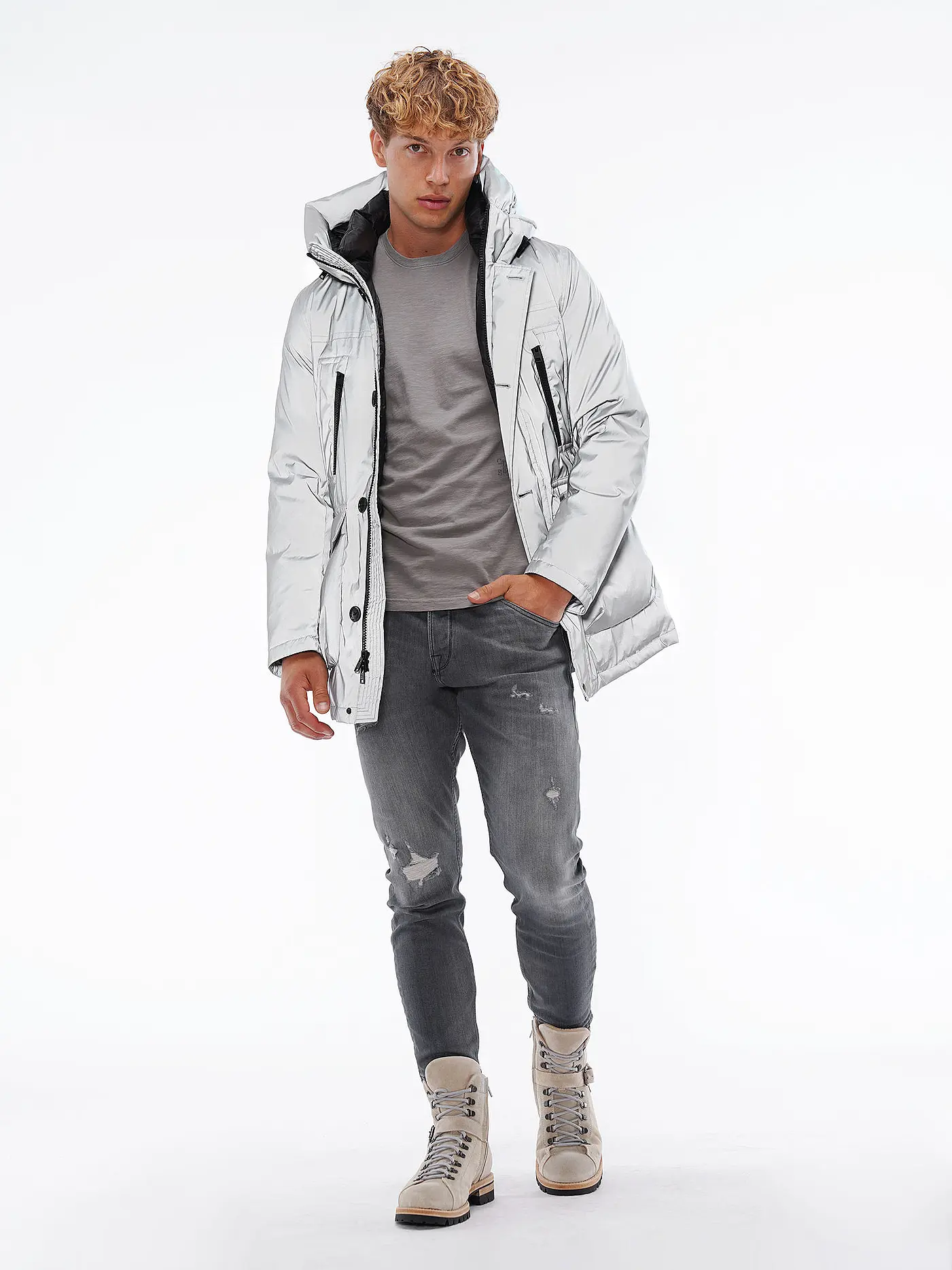 CLOSED | T-Shirt CLASSIC | grau